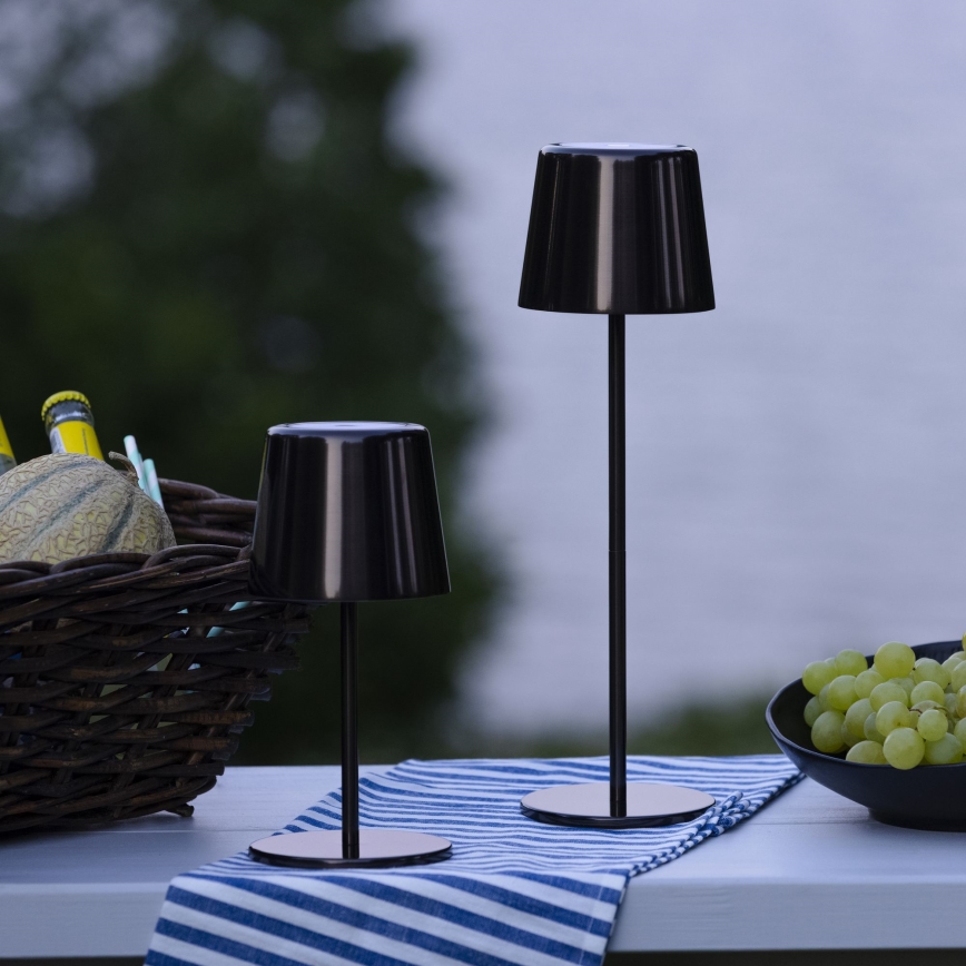 Brilliant - LED Ljusreglerad beröring utomhus lampa XAANA LED/4W/5V 3000/4000/6500K IP44 svart