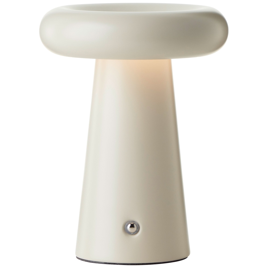 Brilliant - LED ljusreglerad bordslampa touch MUFFIN LED/3W/5V USB IP44 grädde