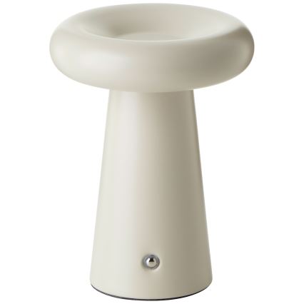 Brilliant - LED ljusreglerad bordslampa touch MUFFIN LED/3W/5V USB IP44 grädde