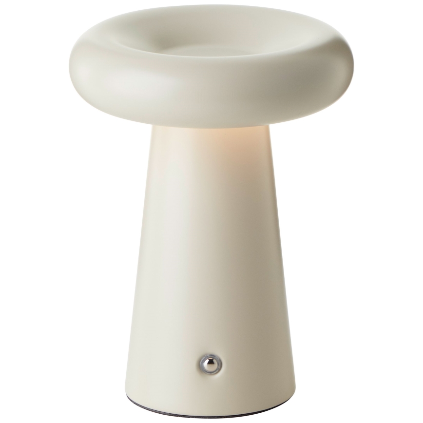 Brilliant - LED ljusreglerad bordslampa touch MUFFIN LED/3W/5V USB IP44 grädde