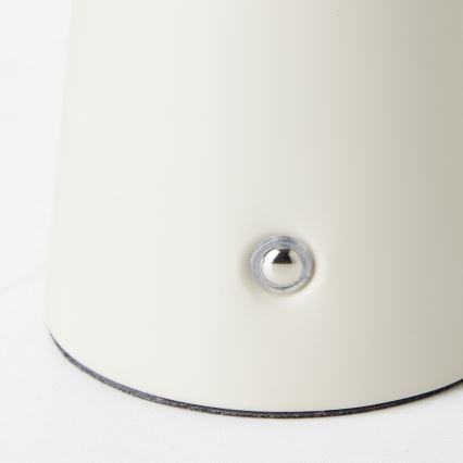 Brilliant - LED ljusreglerad bordslampa touch MUFFIN LED/3W/5V USB IP44 grädde