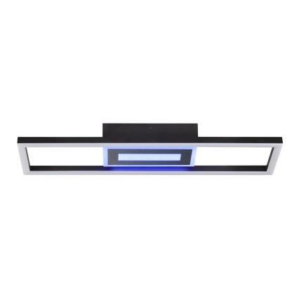 Brilliant - LED RGBW dimbart takarmatur BESSON LED/20W/230V 3000-6500K svart + fjärrkontroll