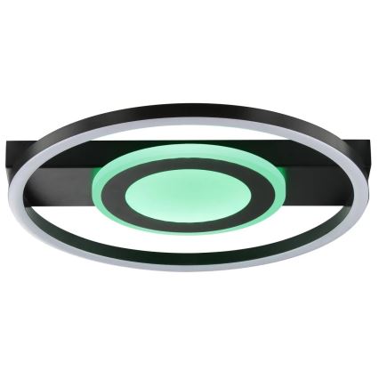 Brilliant - LED RGBW dimbar taklampa MAUREEN LED/20W/230V 3000-6500K svart + fjärrkontroll