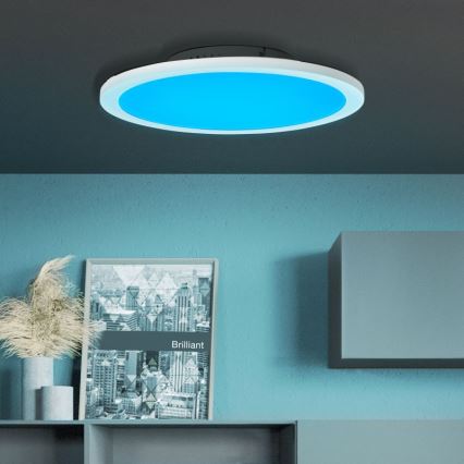 Brilliant - LED RGBW Dimbar taklampa ABIE LED/24W/230V 2700-6500K + fjärrkontroll