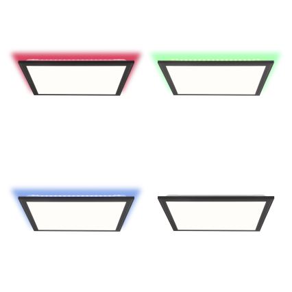 Brilliant - LED RGBW Dimbar taklampa ALLIE LED/24W/230V 2700-6500K svart + fjärrkontroll