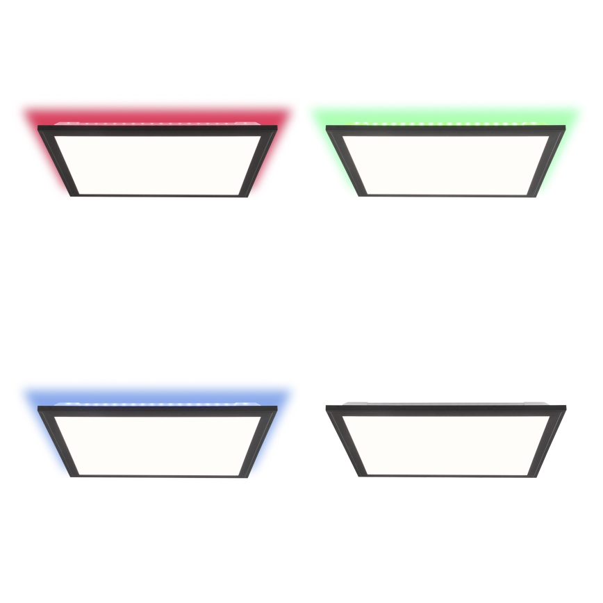 Brilliant - LED RGBW Dimbar taklampa ALLIE LED/24W/230V 2700-6500K svart + fjärrkontroll