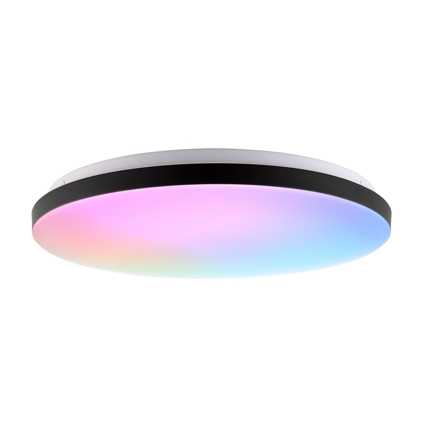 Brilliant - LED RGBW Dimbar taklampa LIVIO LED/20W/230V 3000-6500K diameter 49 cm svart + fjärrkontroll