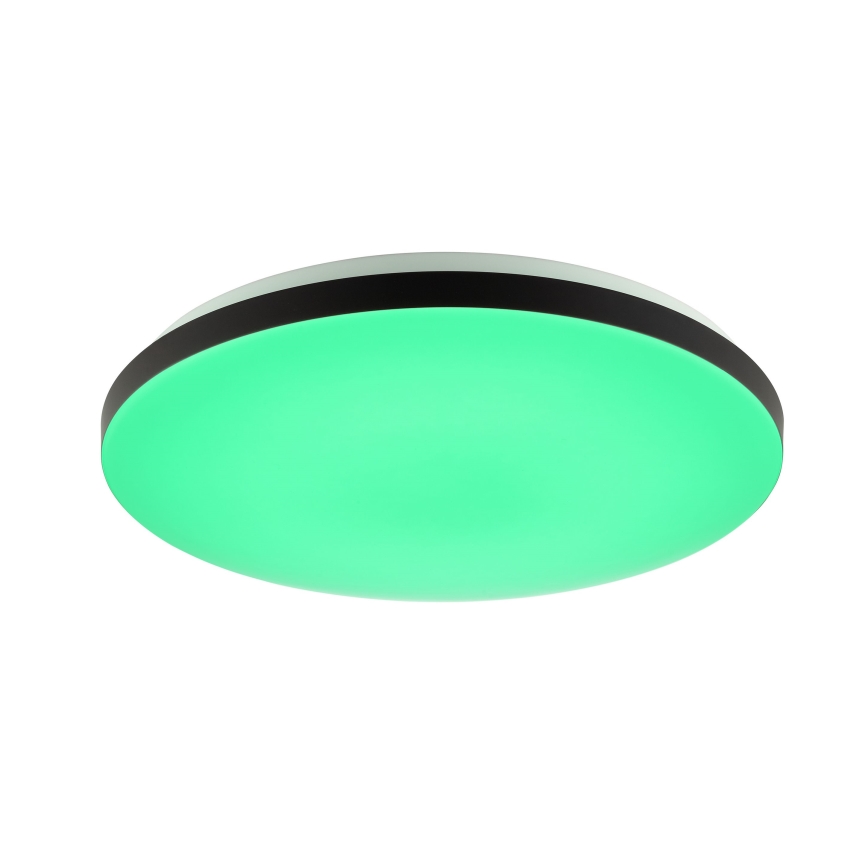 Brilliant - LED RGBW Dimbar taklampa LIVIO LED/20W/230V 3000-6500K diameter 49 cm svart + fjärrkontroll