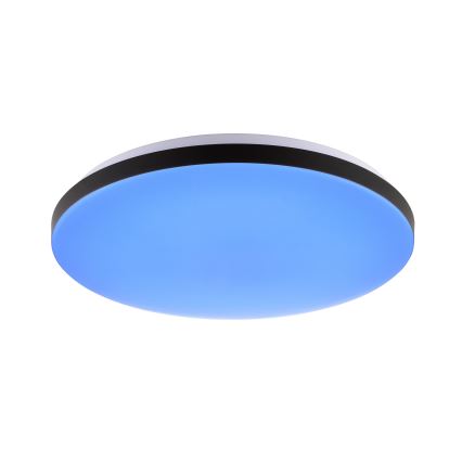Brilliant - LED RGBW Dimbar taklampa LIVIO LED/20W/230V 3000-6500K diameter 49 cm svart + fjärrkontroll