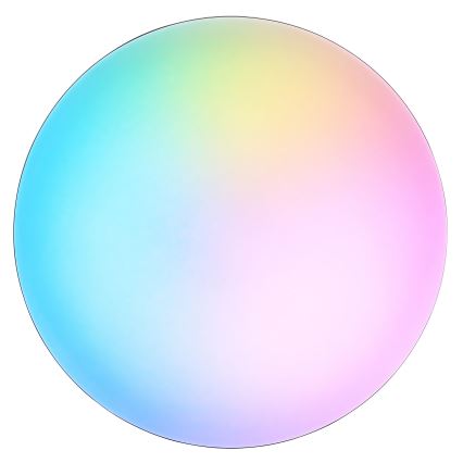 Brilliant - LED RGBW Dimbar taklampa LIVIO LED/20W/230V 3000-6500K diameter 49 cm svart + fjärrkontroll