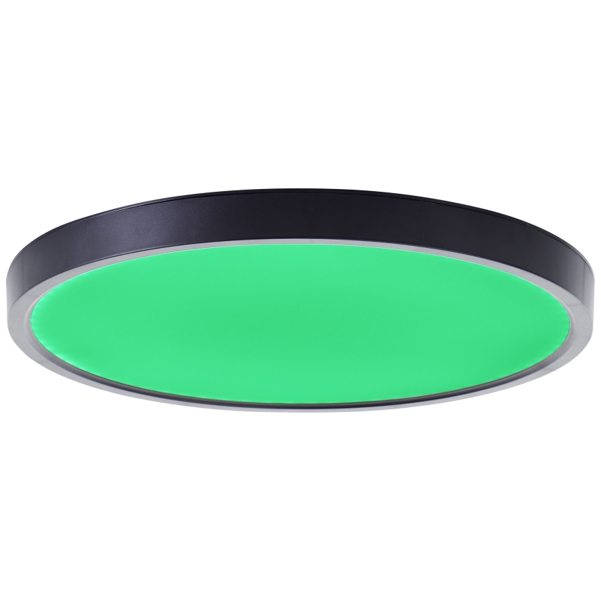 Brilliant - LED RGBW Dimbar taklampa LOTTI LED/16W/230V 3000K diameter 30 cm svart Wi-Fi Tuya + fjärrkontroll
