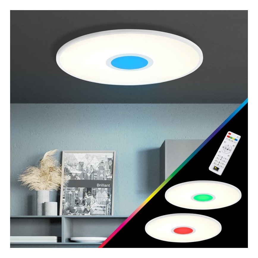 Brilliant - LED RGBW Dimbar taklampa ODELLA LED/24W/230V 2700-6500K + fjärrkontroll