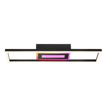 Brilliant - LED RGBW dimbart takarmatur BESSON LED/20W/230V 3000-6500K svart + fjärrkontroll