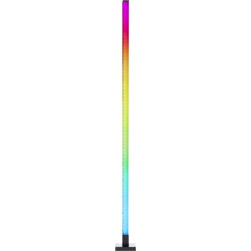 Brilliant - LED RGBW Ljusreglerad golvlampa NEELE LED/6,5W/230V svart + fjärrkontroll