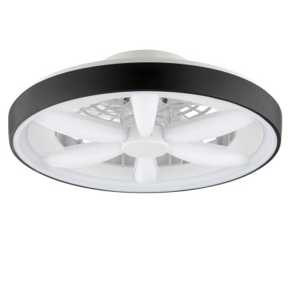 Brilliant - LED RGBW Takfläkt med dimmer med belysning GAIANO LED/48W/230V 2700-6500K svart + fjärrkontroll