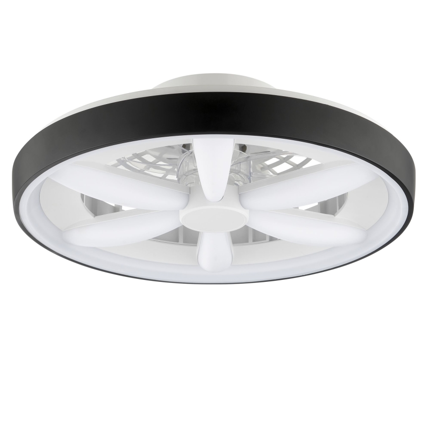 Brilliant - LED RGBW Takfläkt med dimmer med belysning GAIANO LED/48W/230V 2700-6500K svart + fjärrkontroll