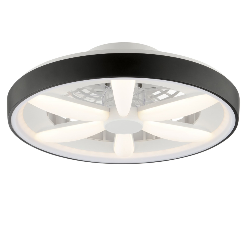 Brilliant - LED RGBW Takfläkt med dimmer med belysning GAIANO LED/48W/230V 2700-6500K svart + fjärrkontroll