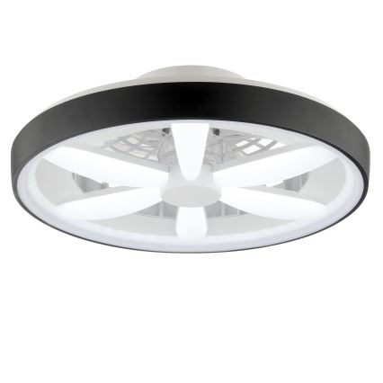 Brilliant - LED RGBW Takfläkt med dimmer med belysning GAIANO LED/48W/230V 2700-6500K svart + fjärrkontroll