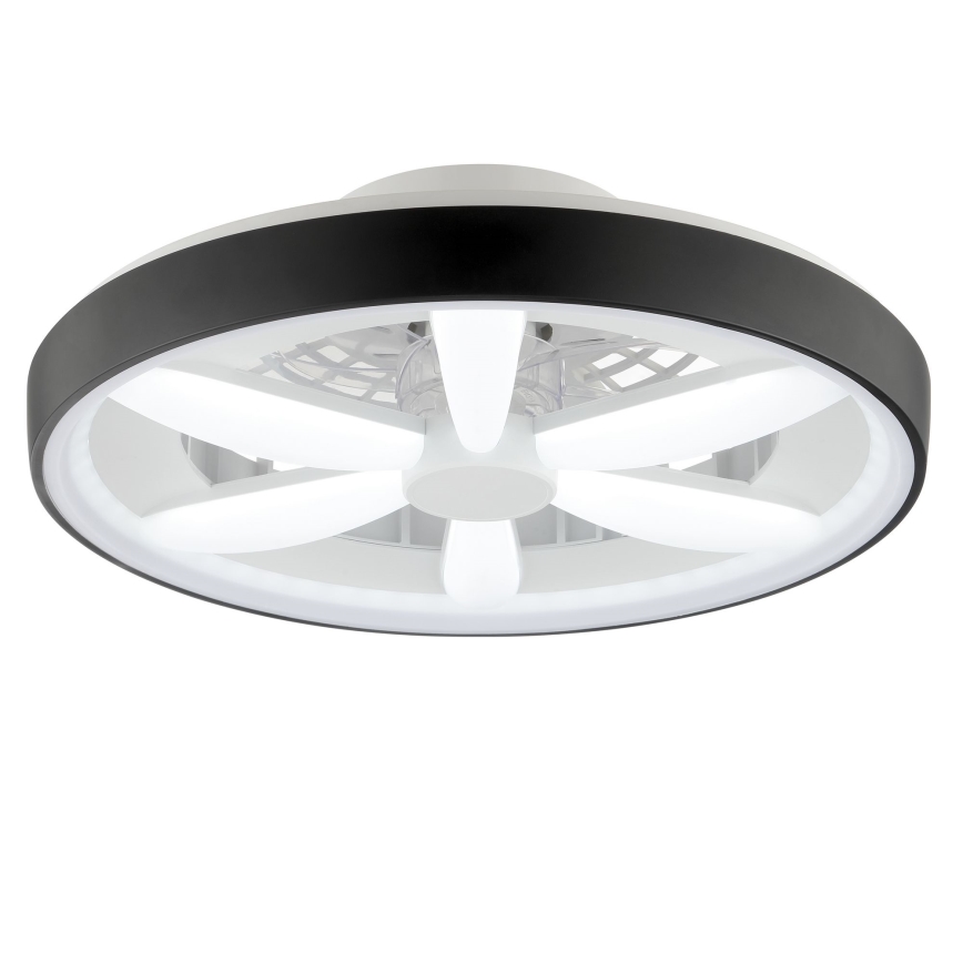 Brilliant - LED RGBW Takfläkt med dimmer med belysning GAIANO LED/48W/230V 2700-6500K svart + fjärrkontroll