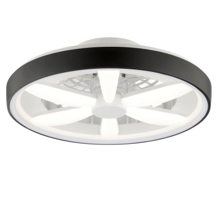 Brilliant - LED RGBW Takfläkt med dimmer med belysning GAIANO LED/48W/230V 2700-6500K svart + fjärrkontroll