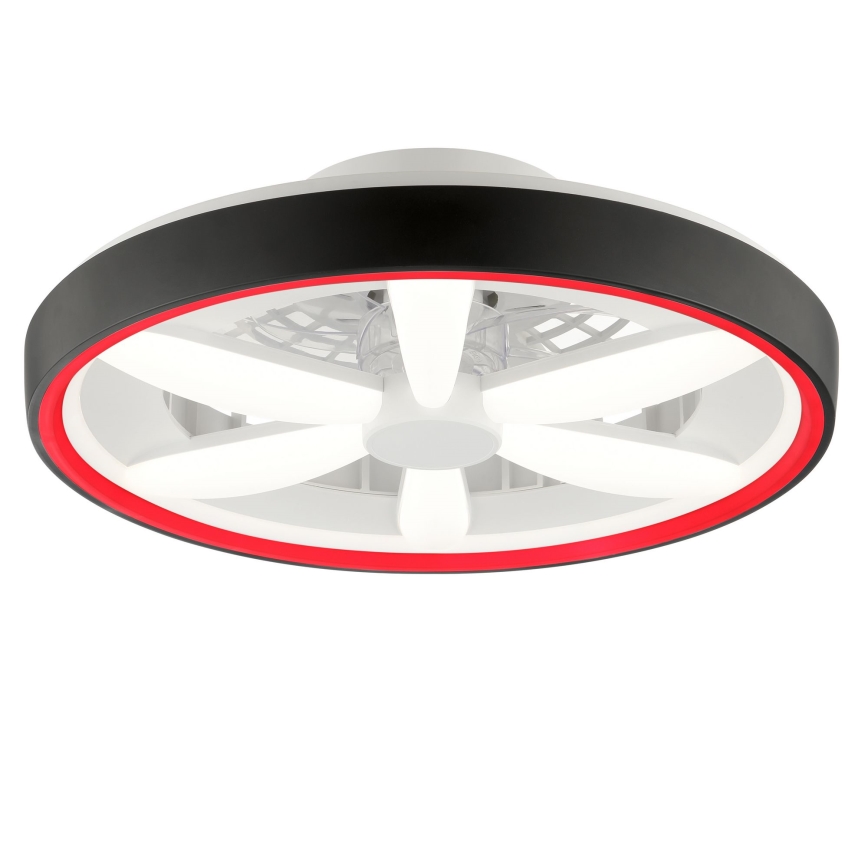 Brilliant - LED RGBW Takfläkt med dimmer med belysning GAIANO LED/48W/230V 2700-6500K svart + fjärrkontroll