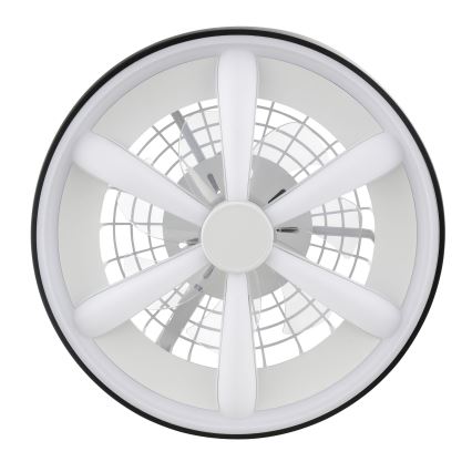 Brilliant - LED RGBW Takfläkt med dimmer med belysning GAIANO LED/48W/230V 2700-6500K svart + fjärrkontroll