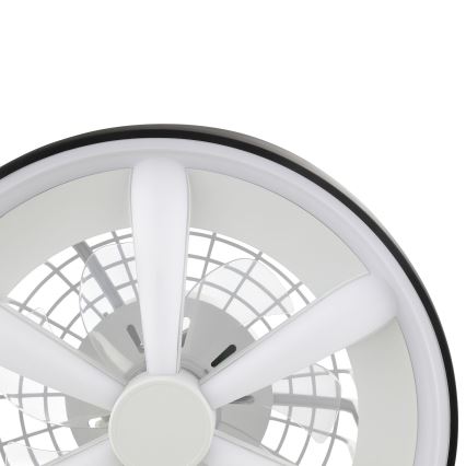 Brilliant - LED RGBW Takfläkt med dimmer med belysning GAIANO LED/48W/230V 2700-6500K svart + fjärrkontroll