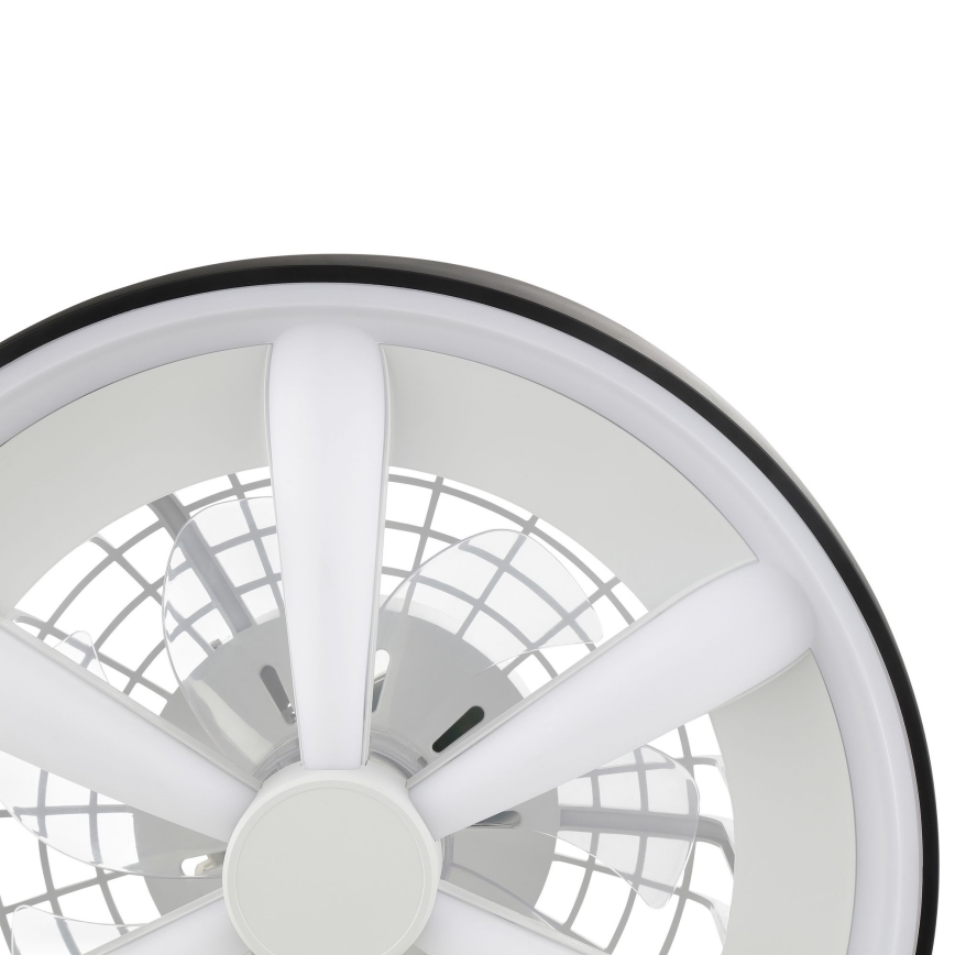 Brilliant - LED RGBW Takfläkt med dimmer med belysning GAIANO LED/48W/230V 2700-6500K svart + fjärrkontroll