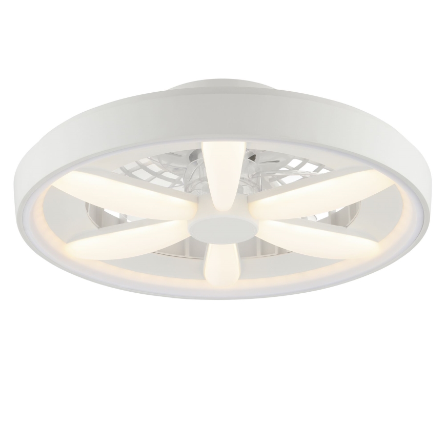 Brilliant - LED RGBW Takfläkt med dimmer med belysning GAIANO LED/48W/230V 2700-6500K vit + fjärrkontroll