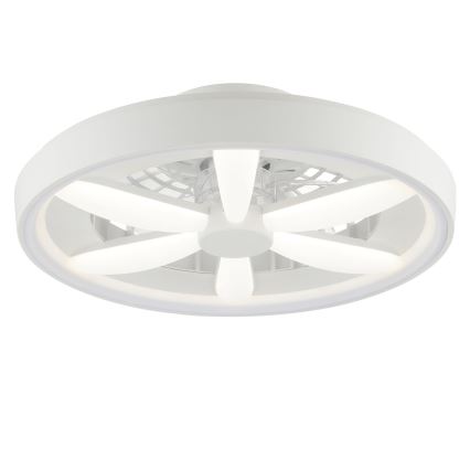 Brilliant - LED RGBW Takfläkt med dimmer med belysning GAIANO LED/48W/230V 2700-6500K vit + fjärrkontroll