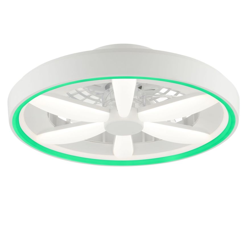 Brilliant - LED RGBW Takfläkt med dimmer med belysning GAIANO LED/48W/230V 2700-6500K vit + fjärrkontroll