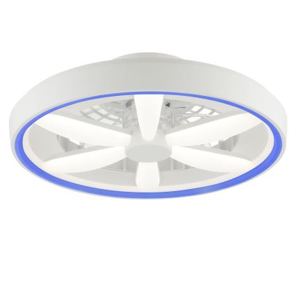 Brilliant - LED RGBW Takfläkt med dimmer med belysning GAIANO LED/48W/230V 2700-6500K vit + fjärrkontroll