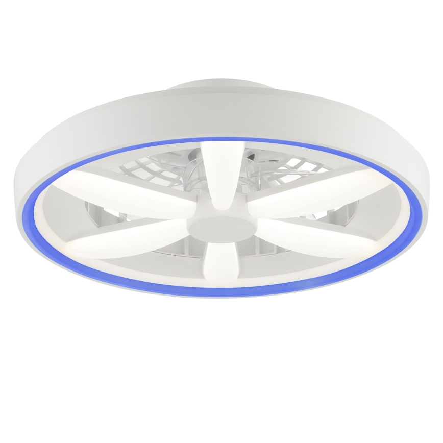 Brilliant - LED RGBW Takfläkt med dimmer med belysning GAIANO LED/48W/230V 2700-6500K vit + fjärrkontroll