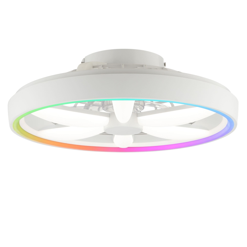 Brilliant - LED RGBW Takfläkt med dimmer med belysning GAIANO LED/48W/230V 2700-6500K vit + fjärrkontroll