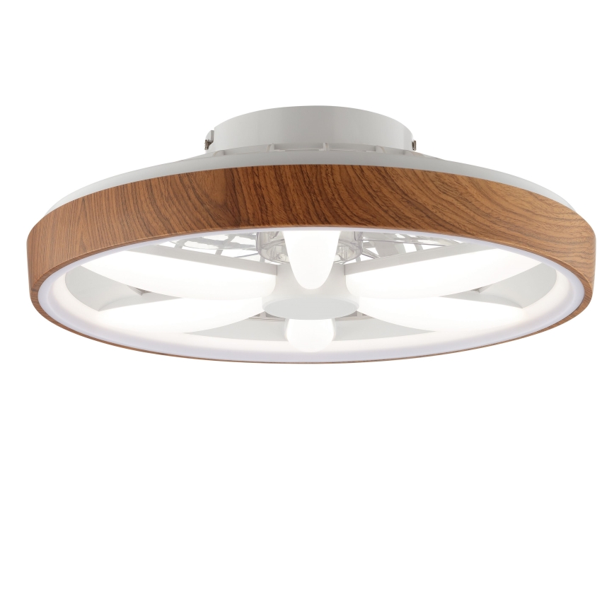 Brilliant - LED RGBW Takfläkt med dimmer GAIANO LED/24W/230V 2700-6500K diameter 48 cm brun + fjärrkontroll