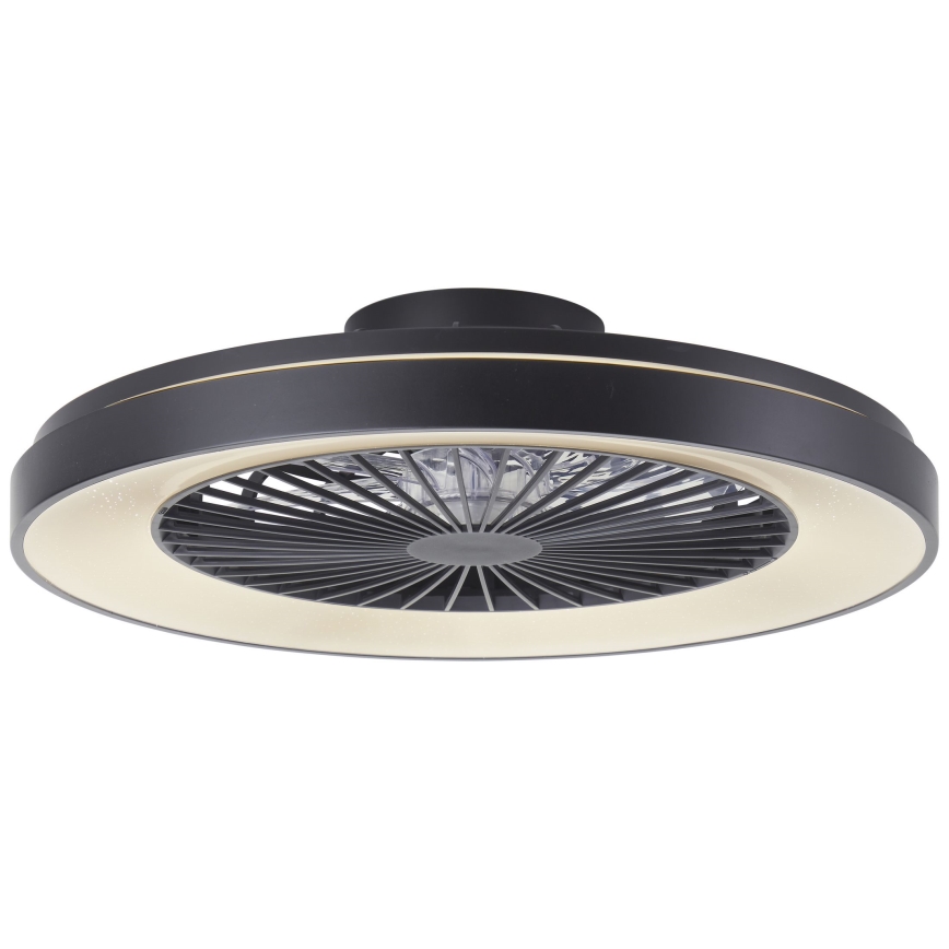 Brilliant - LED RGBW Takfläkt med dimmer MAZZARO LED/24W/230V 3000-6500K diameter 58 cm svart + fjärrkontroll