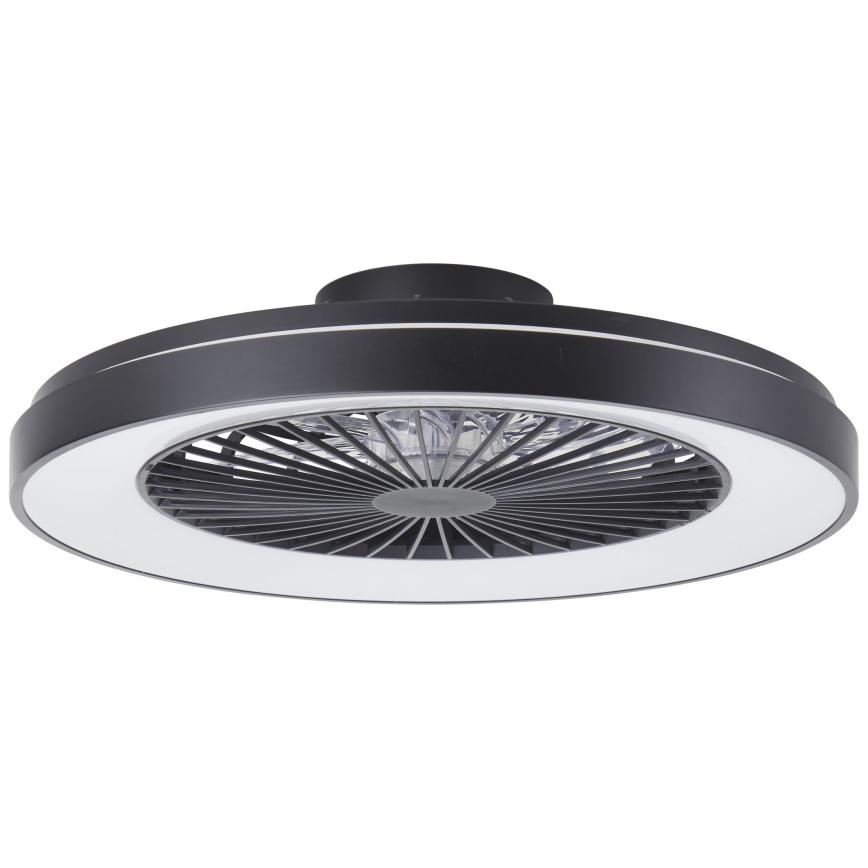 Brilliant - LED RGBW Takfläkt med dimmer MAZZARO LED/24W/230V 3000-6500K diameter 58 cm svart + fjärrkontroll