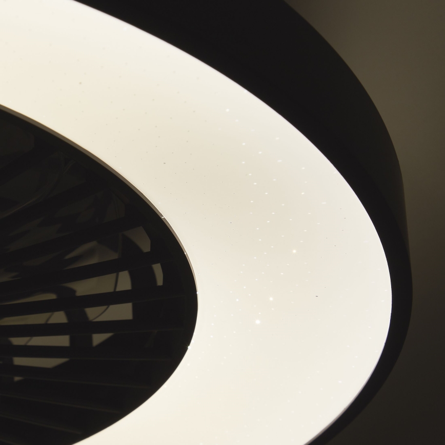 Brilliant - LED RGBW Takfläkt med dimmer MAZZARO LED/24W/230V 3000-6500K diameter 58 cm svart + fjärrkontroll