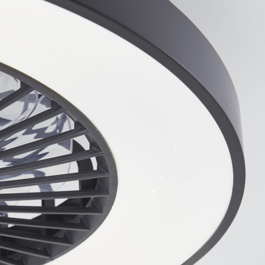 Brilliant - LED RGBW Takfläkt med dimmer MAZZARO LED/24W/230V 3000-6500K diameter 58 cm svart + fjärrkontroll