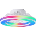 Brilliant - LED RGBW Takfläkt med dimmer MONDELLO LED/26W/230V 2700-6500K diameter 41,5 cm vit + fjärrkontroll
