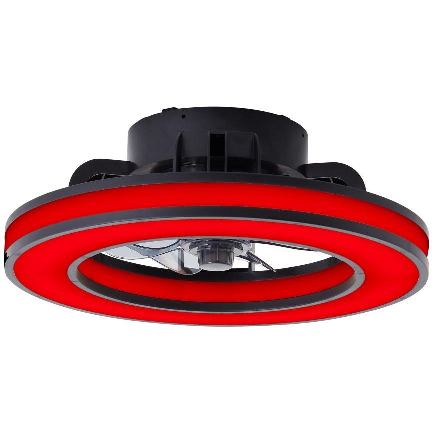 Brilliant - LED RGBW Takfläkt med dimmer MONDELLO LED/26W/230V 2700-6500K diameter 41 cm svart + fjärrkontroll