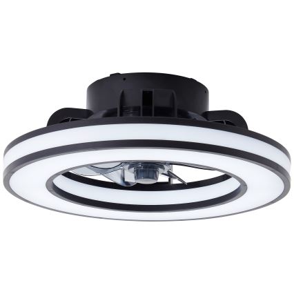 Brilliant - LED RGBW Takfläkt med dimmer MONDELLO LED/26W/230V 2700-6500K diameter 41 cm svart + fjärrkontroll