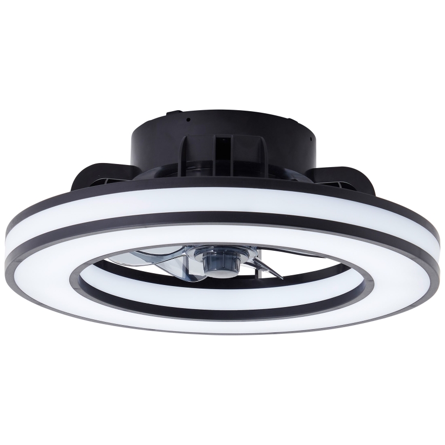 Brilliant - LED RGBW Takfläkt med dimmer MONDELLO LED/26W/230V 2700-6500K diameter 41 cm svart + fjärrkontroll