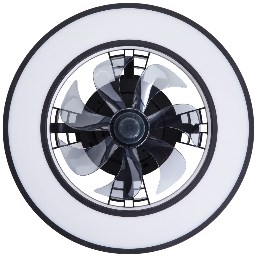 Brilliant - LED RGBW Takfläkt med dimmer MONDELLO LED/26W/230V 2700-6500K diameter 41 cm svart + fjärrkontroll