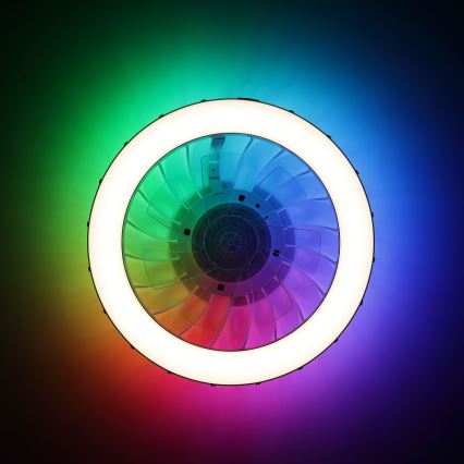 Brilliant - LED RGBW Dimbar takfläkt med ljus FANORA LED/30W/230V 2700-6500K Ø 46 cm vit + fjärrkontroll