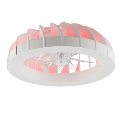 Brilliant - LED RGBW Dimbar takfläkt med ljus FANORA LED/30W/230V 2700-6500K Ø 46 cm vit + fjärrkontroll