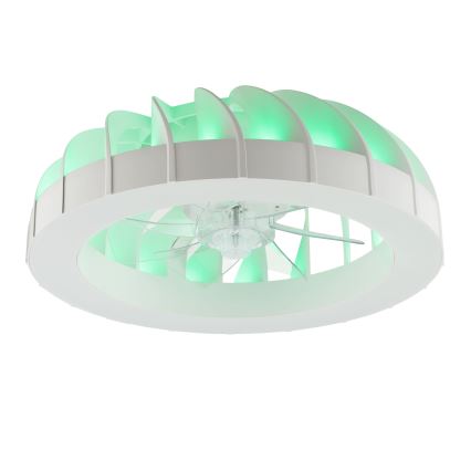 Brilliant - LED RGBW Dimbar takfläkt med ljus FANORA LED/30W/230V 2700-6500K Ø 46 cm vit + fjärrkontroll