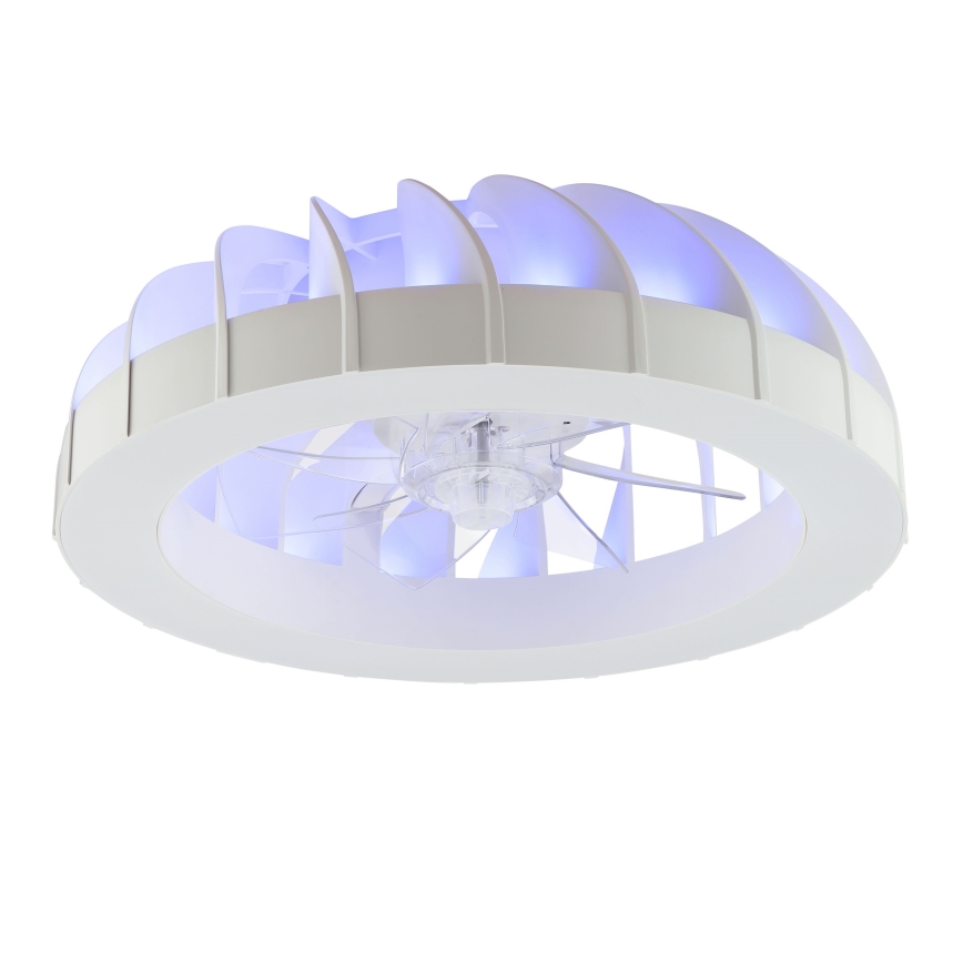 Brilliant - LED RGBW Dimbar takfläkt med ljus FANORA LED/30W/230V 2700-6500K Ø 46 cm vit + fjärrkontroll