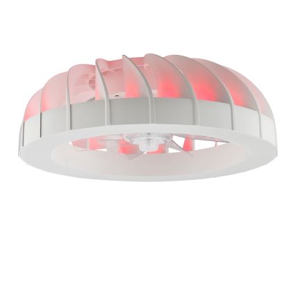 Brilliant - LED RGBW Dimbar takfläkt med ljus FANORA LED/30W/230V 2700-6500K Ø 46 cm vit + fjärrkontroll