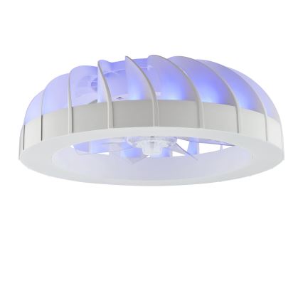 Brilliant - LED RGBW Dimbar takfläkt med ljus FANORA LED/30W/230V 2700-6500K Ø 46 cm vit + fjärrkontroll